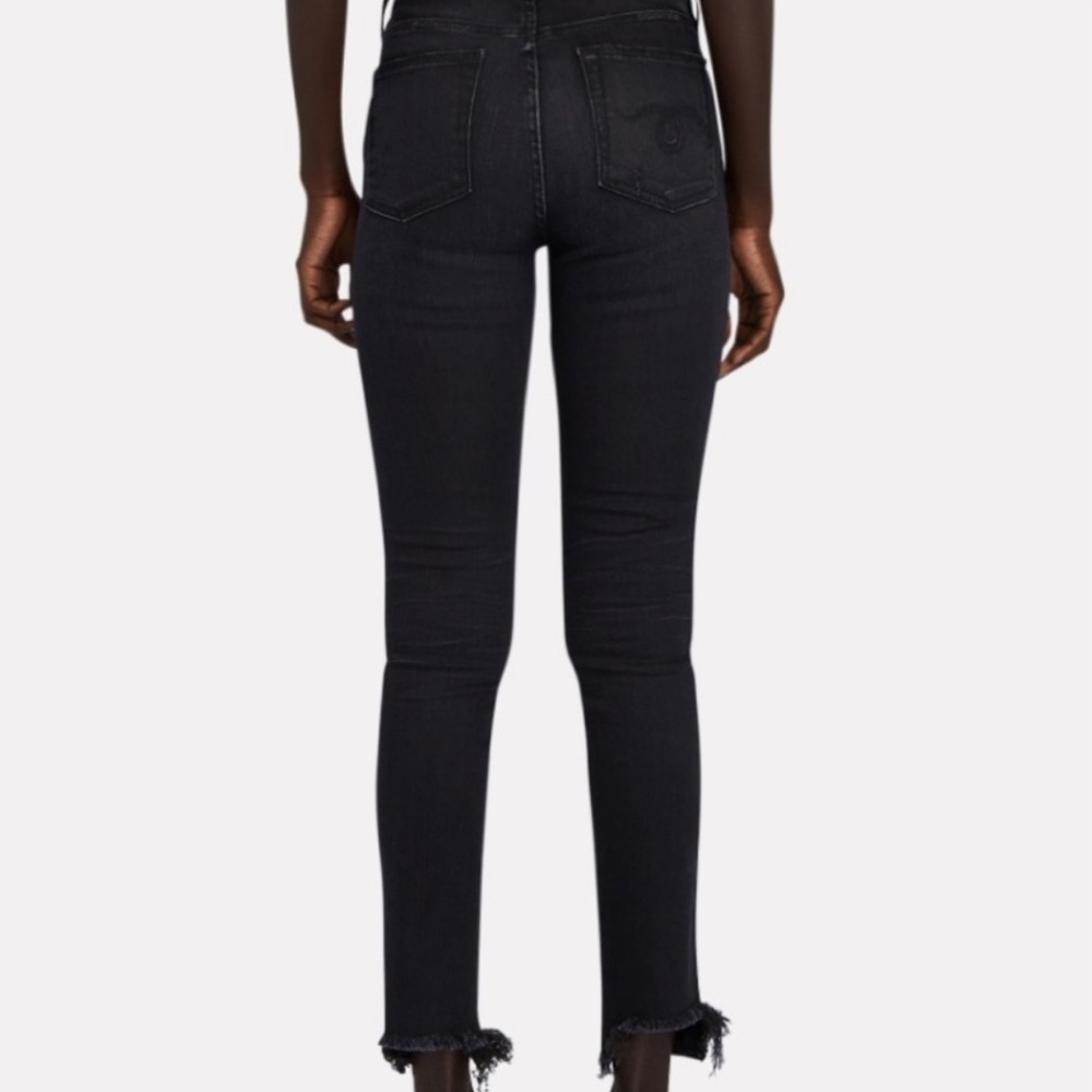 R13 made in Italy black crop jeans
